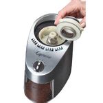 capresso metal die-cast housing conical burr coffee grinder|Capresso conical burr grinder review.